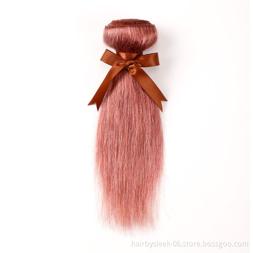 Colorful remy human Straight Hair 8 to 28inches human Brazilian hair bundles double weft wholesale human hair extension